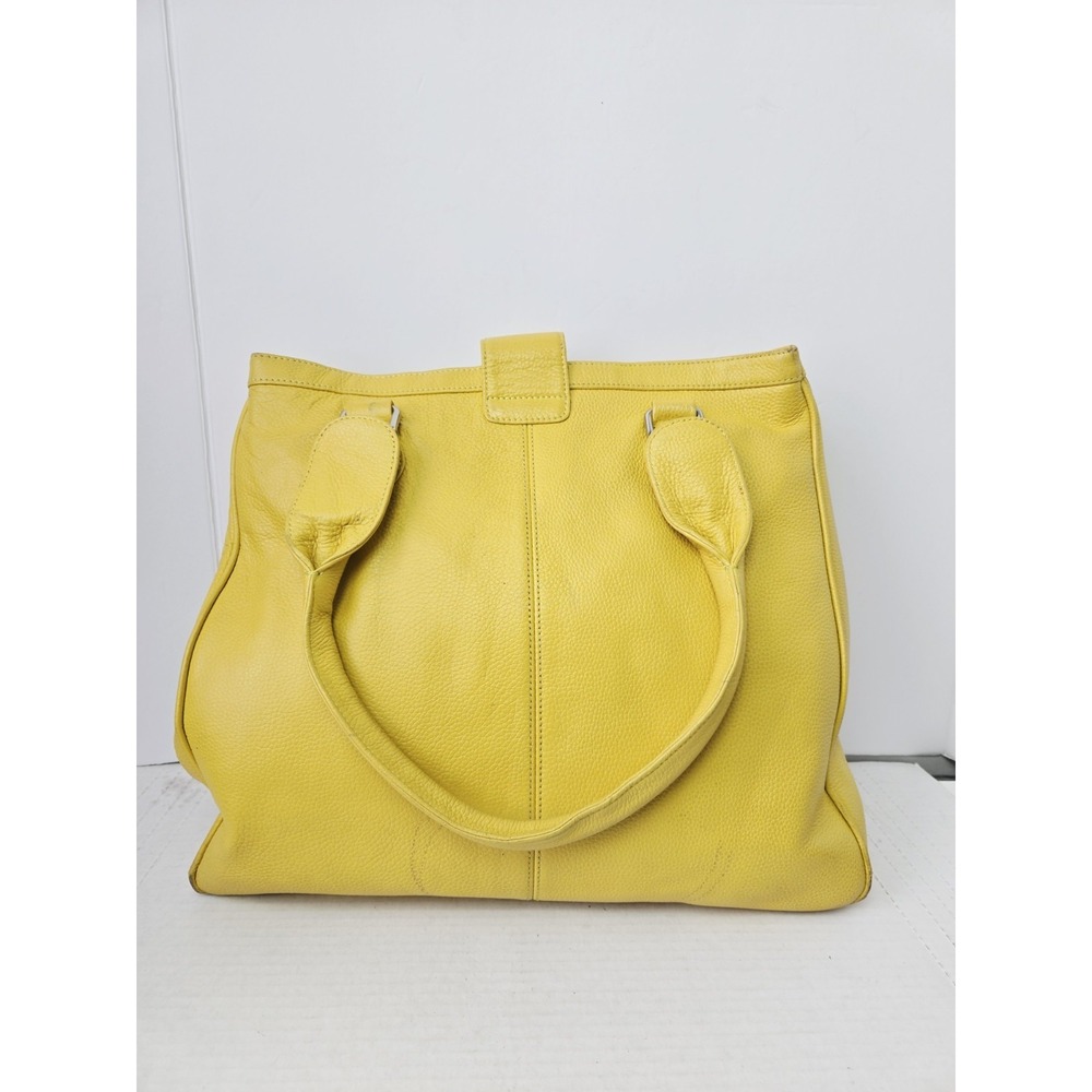Vintage Bodhi Large yellow leather bag purse - Picture 3 of 8